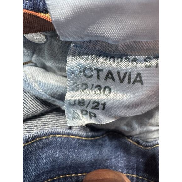 Red Ale By Alesbury Octavia Jeans Mid Indigo Slim Straight Stretch Denim 32x30 - Picture 5 of 12